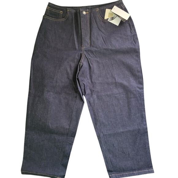 Nwt Crossroads Petite 6P Dark blue Stretch capris - Picture 1 of 3